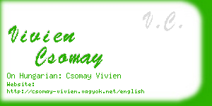 vivien csomay business card